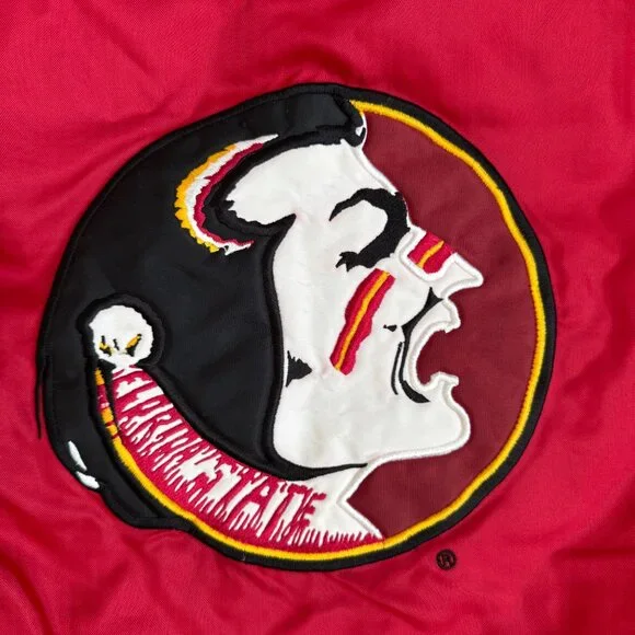 Vintage 90's Florida State University Seminoles FSU Puffer Jacket Mens XXL - Picture 2 of 9